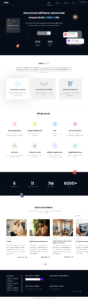 agency website landing page
